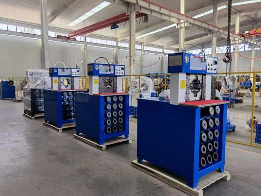 3インチの空気調節のホースのひだ付け装置5.5KW CNC制御大きい力CBK-120