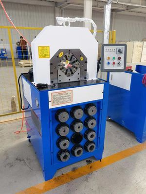 5.5kw油圧ホースの押す機械3インチの油圧ホースのひだが付く出版物ボタン制御CBK-120