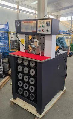 PLC ACホースひだが付く機械薄いヘッド油圧鍛造機械15セットCBK-120
