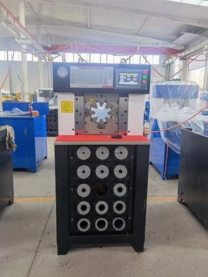 クリッピング範囲 6-76mm 超薄 3インチ 重量 1250 kg そして 15 セットのダイ ACホース クリッピングマシン
