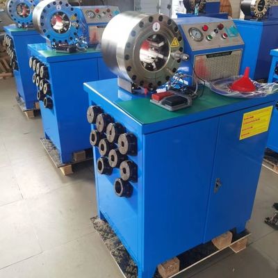 高圧電気液圧ホースクリッピングマシン 31.5mpa 生産性200pcs/h
