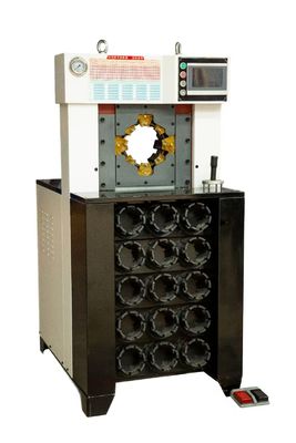 超厚さ 3 インチ 15 デイス 6-76mm 黒色ACホースクリッピングマシン 急速な変更模具ツールと保持 速いクリッピングフォース 650T水力ホースクリッパー