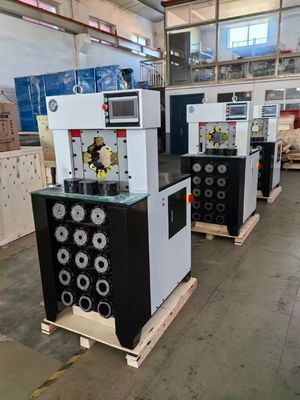 3インチ 6-76mm 15ダイス付き 高圧 超厚 ブラックカラー ホース圧着プロセス ACホース圧着機/ホースクリンパー/ホースプレス 1500Tのより速い圧着力に耐える