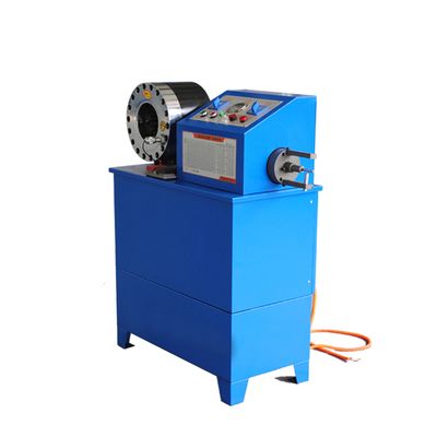 Double Functions Blue Color 2 Inch Hydraulic Hose Crimping Machine with 10 Sets of Dies and 6-51mm Crimping Range for Robust Construction