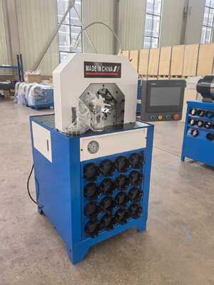 良い価格 3インチ油圧ホース圧着機、作業効率300個/時、4KWモーター出力、1000T圧着力 オンライン