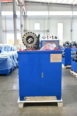 2 Inch 600T Rubber Hose Crimping Machine with 6-51mm Range and 10 Interchangeable Dies