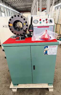 2 インチ 600T ゴムホース圧着機上位モデル緑色 220v/240v/380v/415v 電圧 6-51 ミリメートル圧着範囲と 10 交換可能なダイ