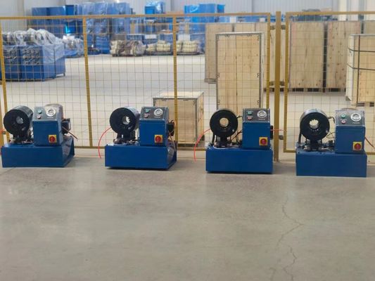良い価格 機械に大きい開始をする高圧ホースのひだ付け装置6のインチ4-150mmの産業管 オンライン