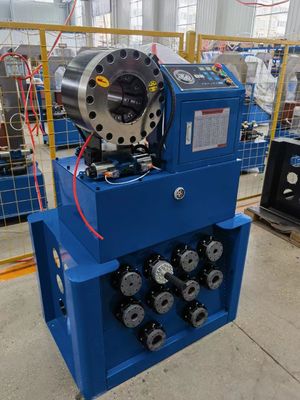 良い価格 2インチの手動自動ホース鍛造機械携帯用油圧ひだ付け装置の高圧 オンライン
