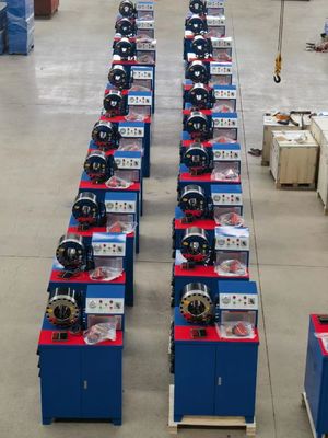 良い価格 6-51mmブレーキ ホース多機能のパネルが付いているひだが付く機械3KWエア ブレーキのホースのひだ付け装置 オンライン