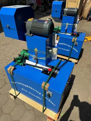 良い価格 105kg 6-51mm ブルー スキービング 4層 電動ゴムホース切断機 オンライン