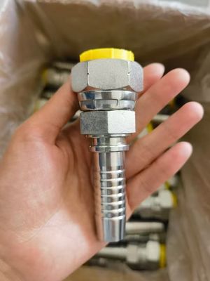 異なる原材料 カーボン・スチール 糸付き 大型オイルパイプ 合同 液圧ホースフィッティング ステンレス・スチール オイルパイプ 合同