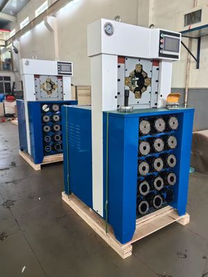 超厚さ 3 インチ 15 デイス 6-76mm 青い色ACホース クリッピングマシン