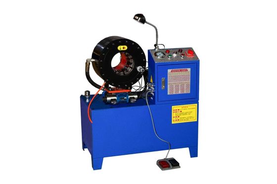 良い価格 精度 Crimping 青色 DX68 ホース Crimping マシン 10 ダイス 2 インチ 6 から 51mm ±0.01mm 600T クリップ力 245Kg 水力ホースプレッサー オンライン