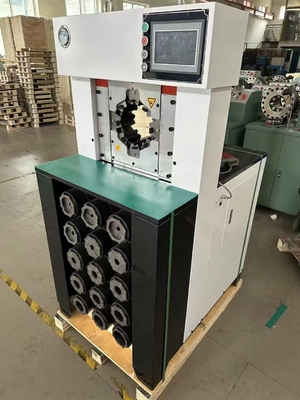 良い価格 3インチ油圧ホース圧着機 15ダイス 6-76mm PLC制御 オンライン