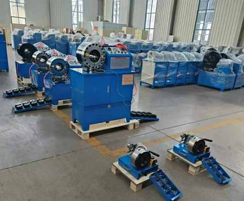 良い価格 2 Inch Hydraulic Hose Crimping Machine with Double Functions and 310kgs Net Weight for Efficient Hose Processing オンライン