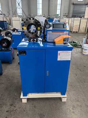 良い価格 2 Inch 600T Crimping Force Rubber Hose Crimping Machine With 6-51mm Range And 10 Interchangeable Dies オンライン