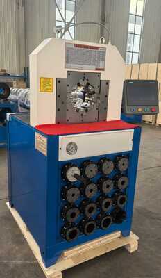 3インチ 6-76mm PLC制御 油圧ホース圧着機 15個の交換可能なダイス付き 高効率ホース圧着用