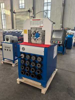 良い価格 3 インチ 6-76mm 水力ホースクリッピングマシン 15 ダイと効率的なホースプレッシングのための迅速な変更模具 オンライン