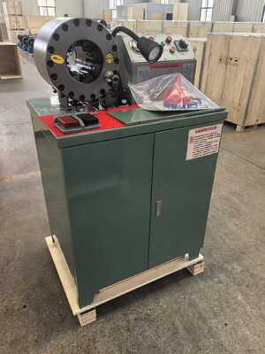 2 インチ緑色の圧着サイズはホース内径 2.5 インチに達しますビッグフォース 600T 圧着力ゴムホース圧着機 6 ～ 51mm の範囲と 10 個の交換可能なダイ、高速交換金型ツール付き