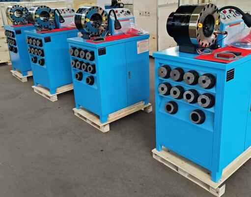 良い価格 2 インチ上位モデル 600T 圧着力ゴムホース圧着機 6-51 ミリメートル範囲と油圧ホースクリンパ用の 10 交換可能なダイス オンライン