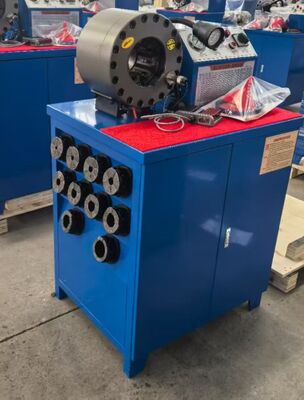 良い価格 ブルー電動 600T クリッピングフォースゴムホース クリッピングマシン 6-51mm範囲と10交換可能なダイ オンライン